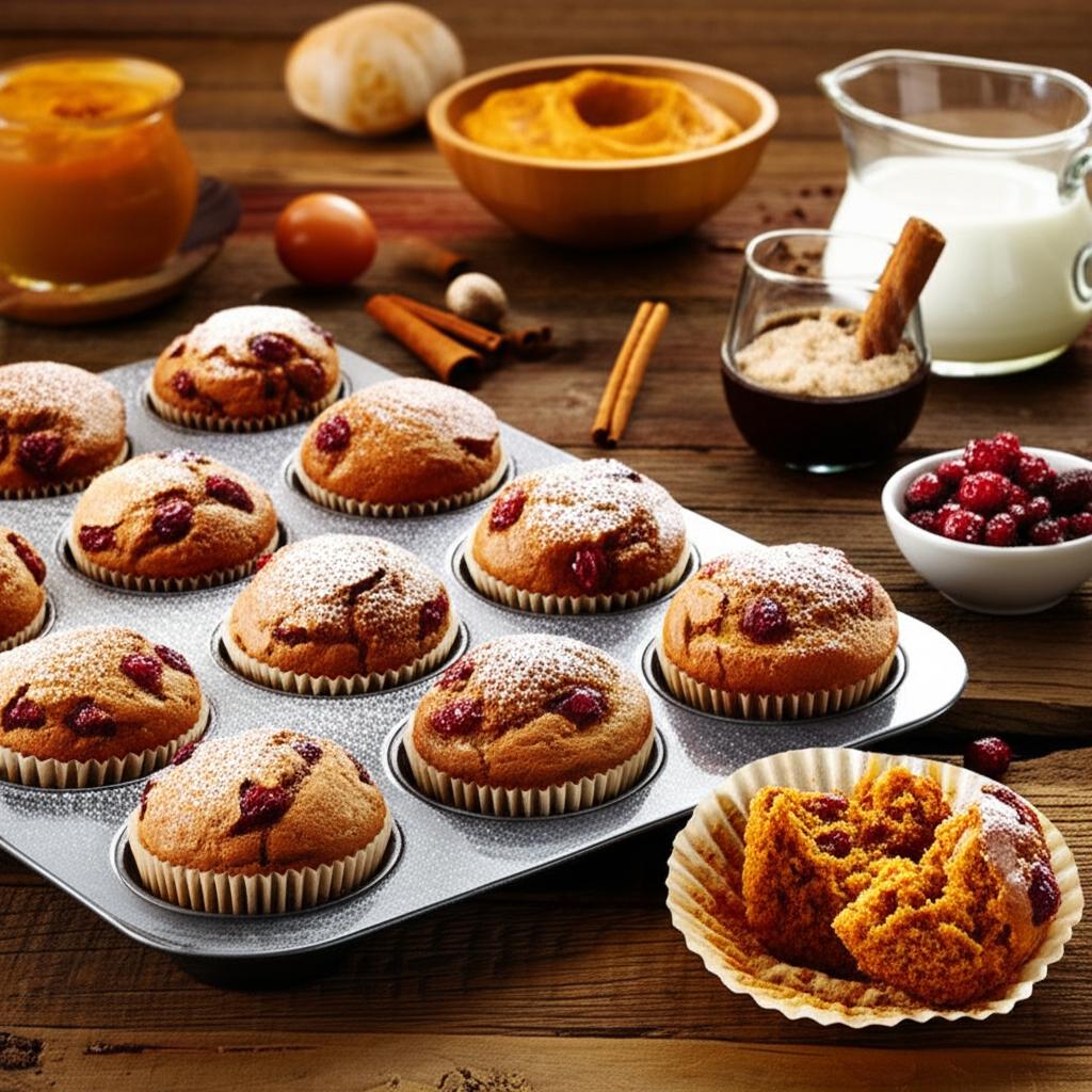 Cranberry Pumpkin Muffins