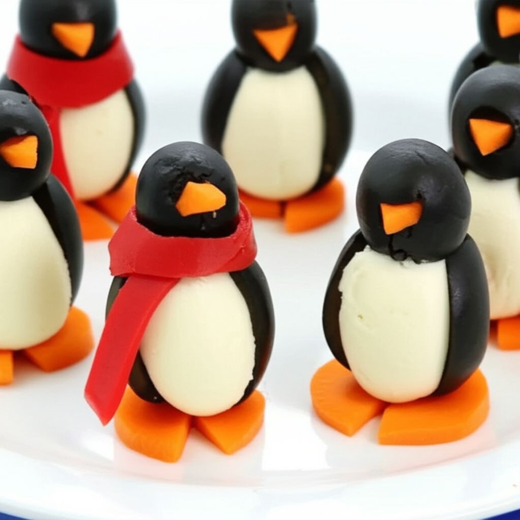 Cream Cheese Penguins