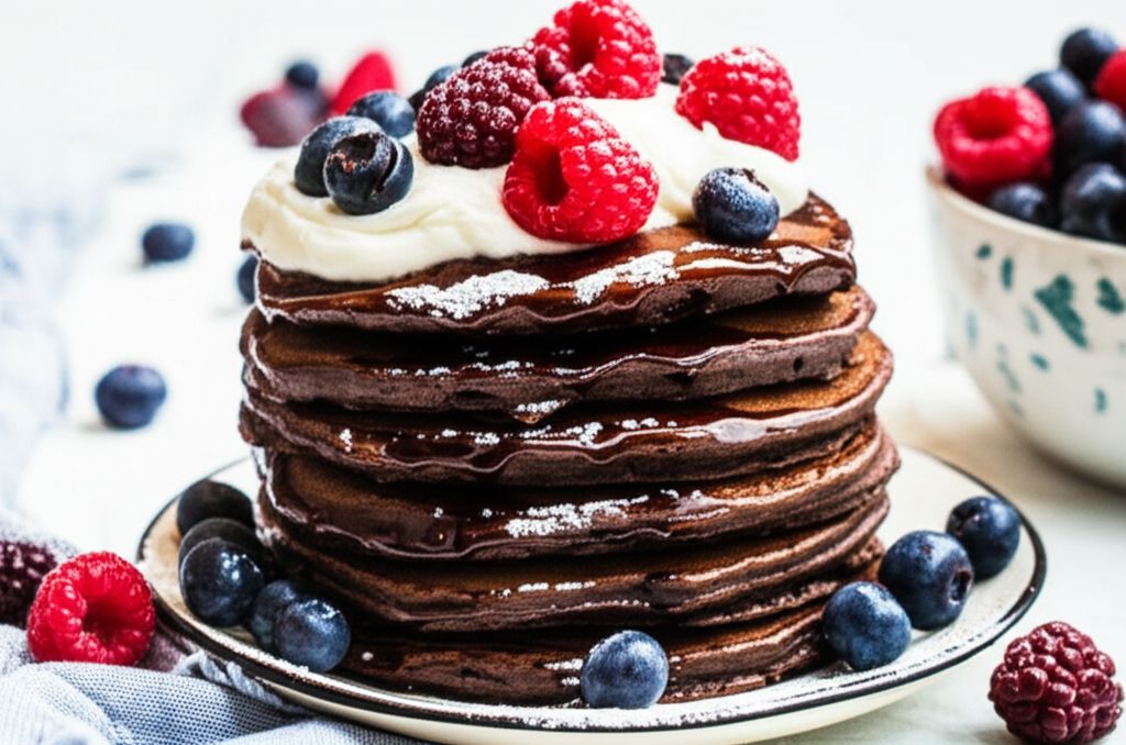 Decadent Chocolate Pancakes