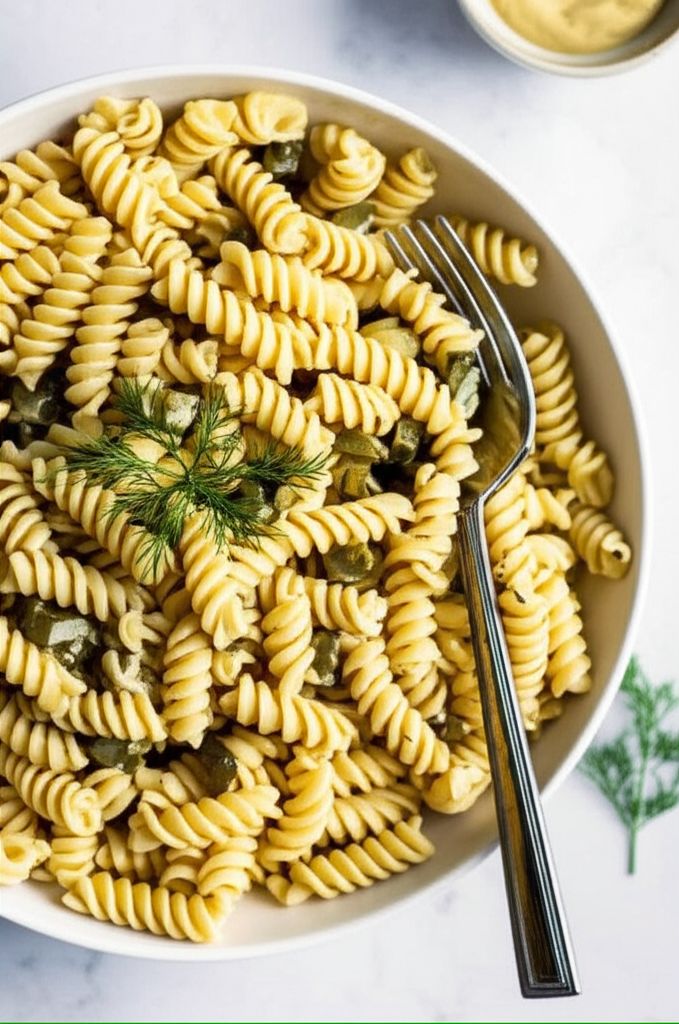 Dill Pickle Pasta Salad