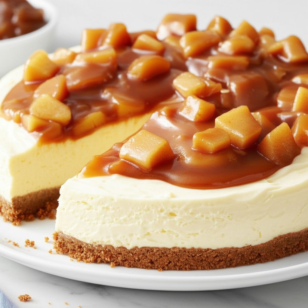 Fresh Caramel Apple Cheesecake