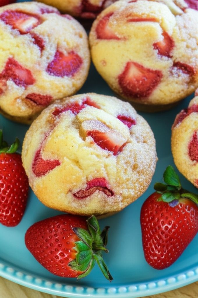 Fresh Strawberry Muffins