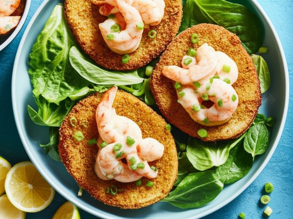 Fried Green Tomatoes with Shrimp Remoulade