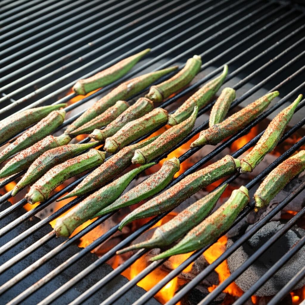 Grilled Okra