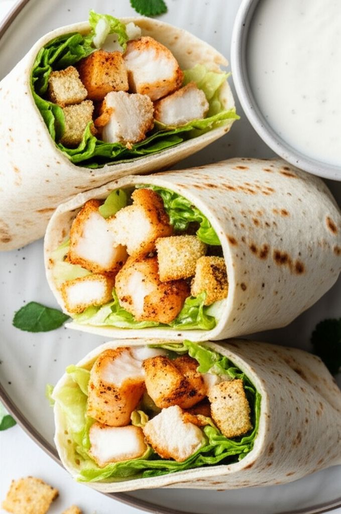 Grilled Shrimp Caesar Wraps