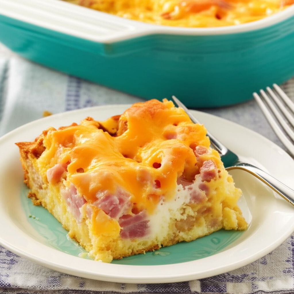 Ham and Cheese Breakfast Casserole