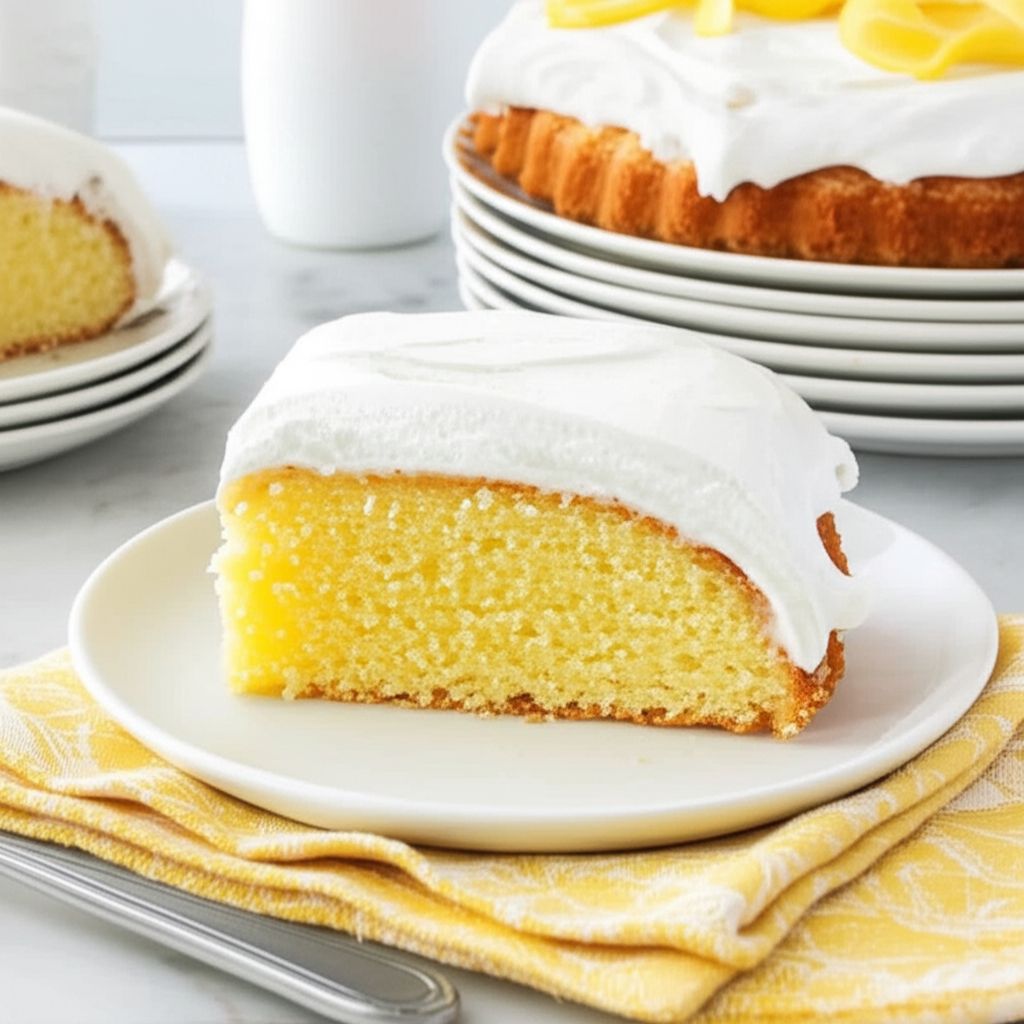 Lemon Cooler Cream Cake