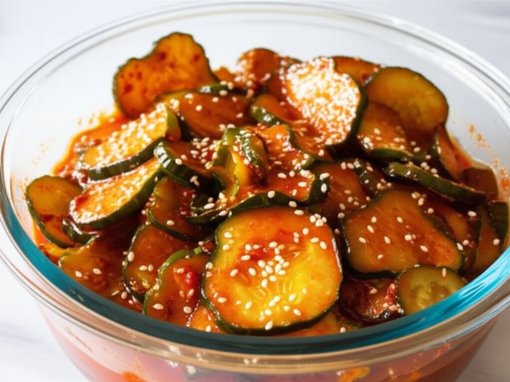 Mom's Spicy Cucumber Kimchee