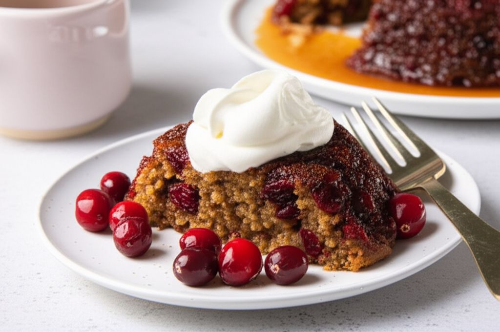 Nanny's Steamed Cranberry Pudding