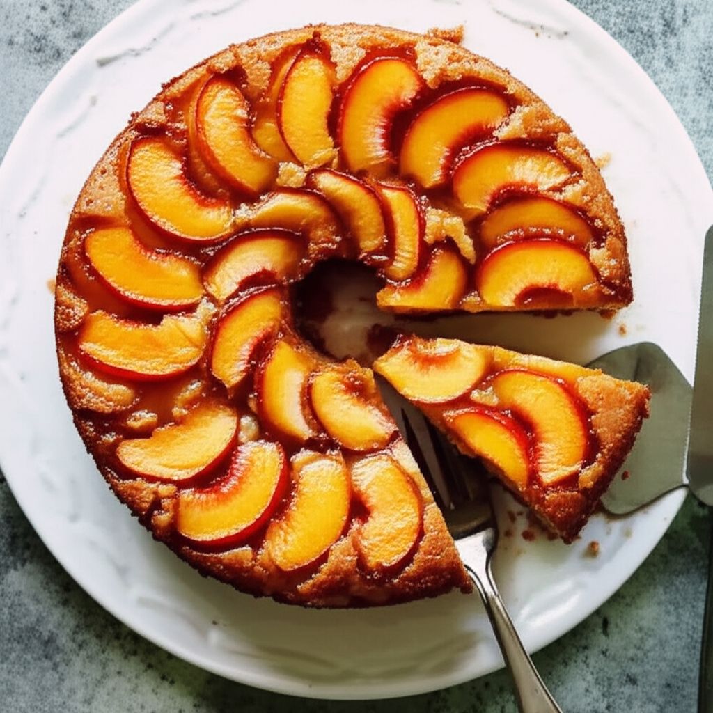 Nectarine Upside-Down Cake