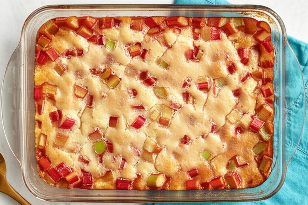 Old Fashioned Rhubarb Cobbler