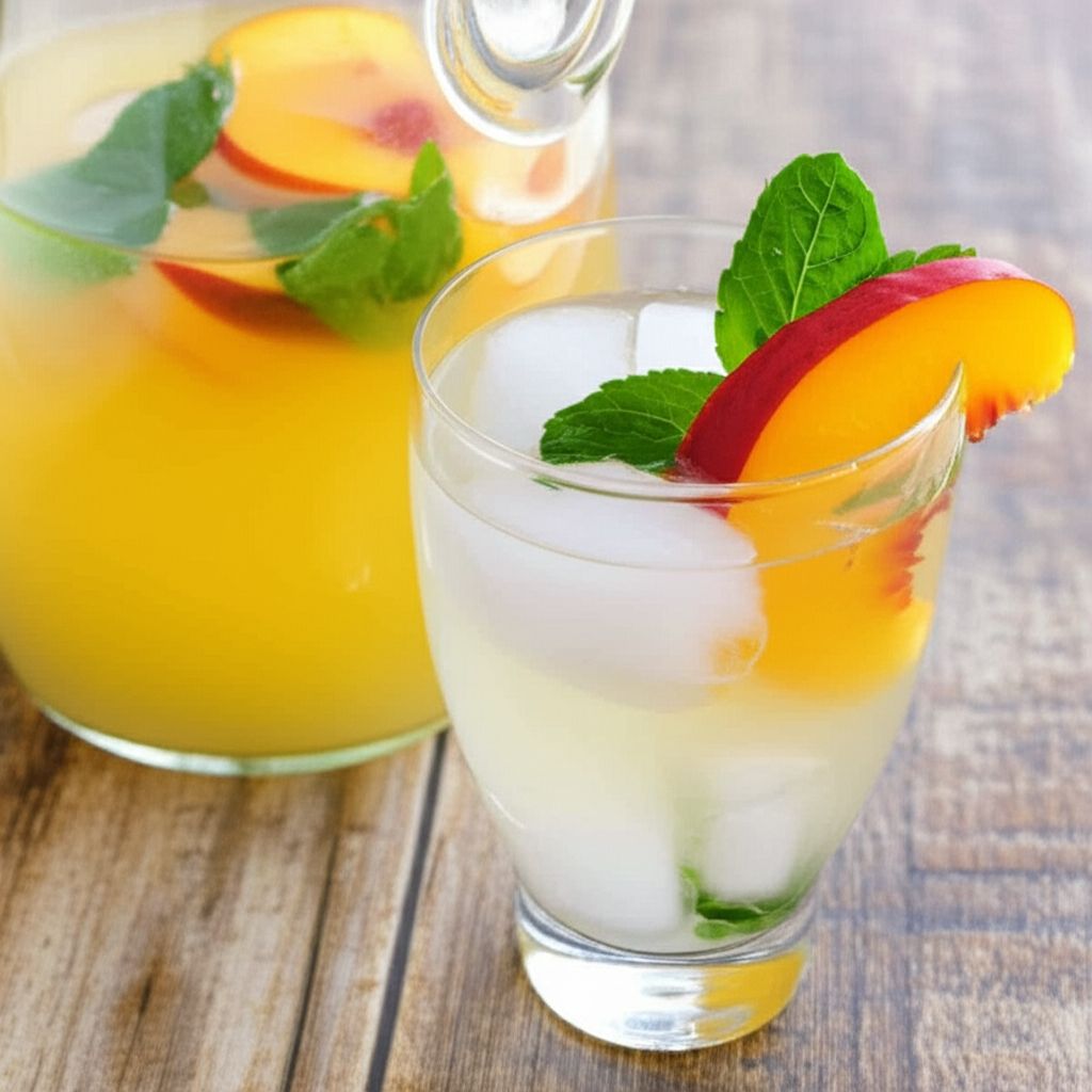 Peach-Basil Sangria