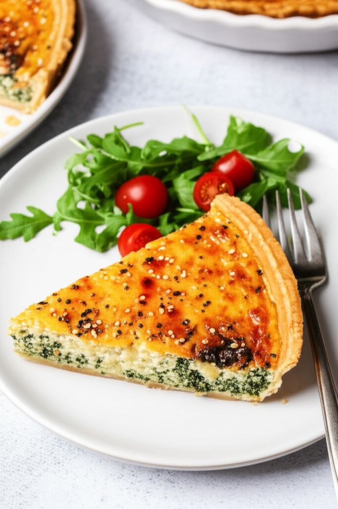 Potato, Spinach, and Cheese Quiche