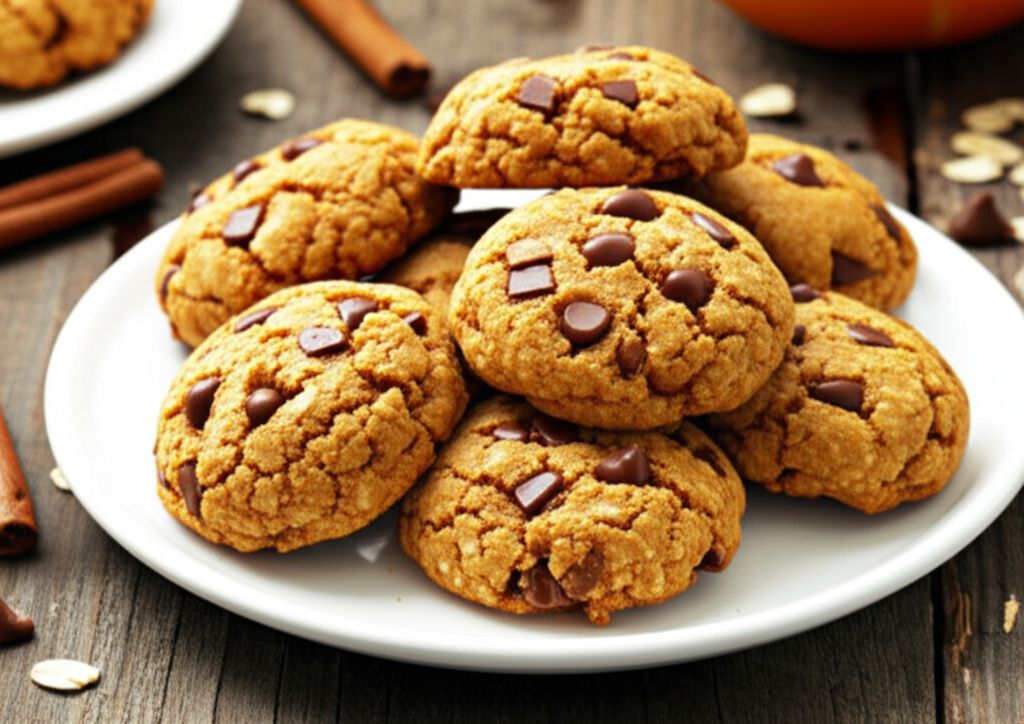 Pumpkin Butterscotch Oatmeal Cookies