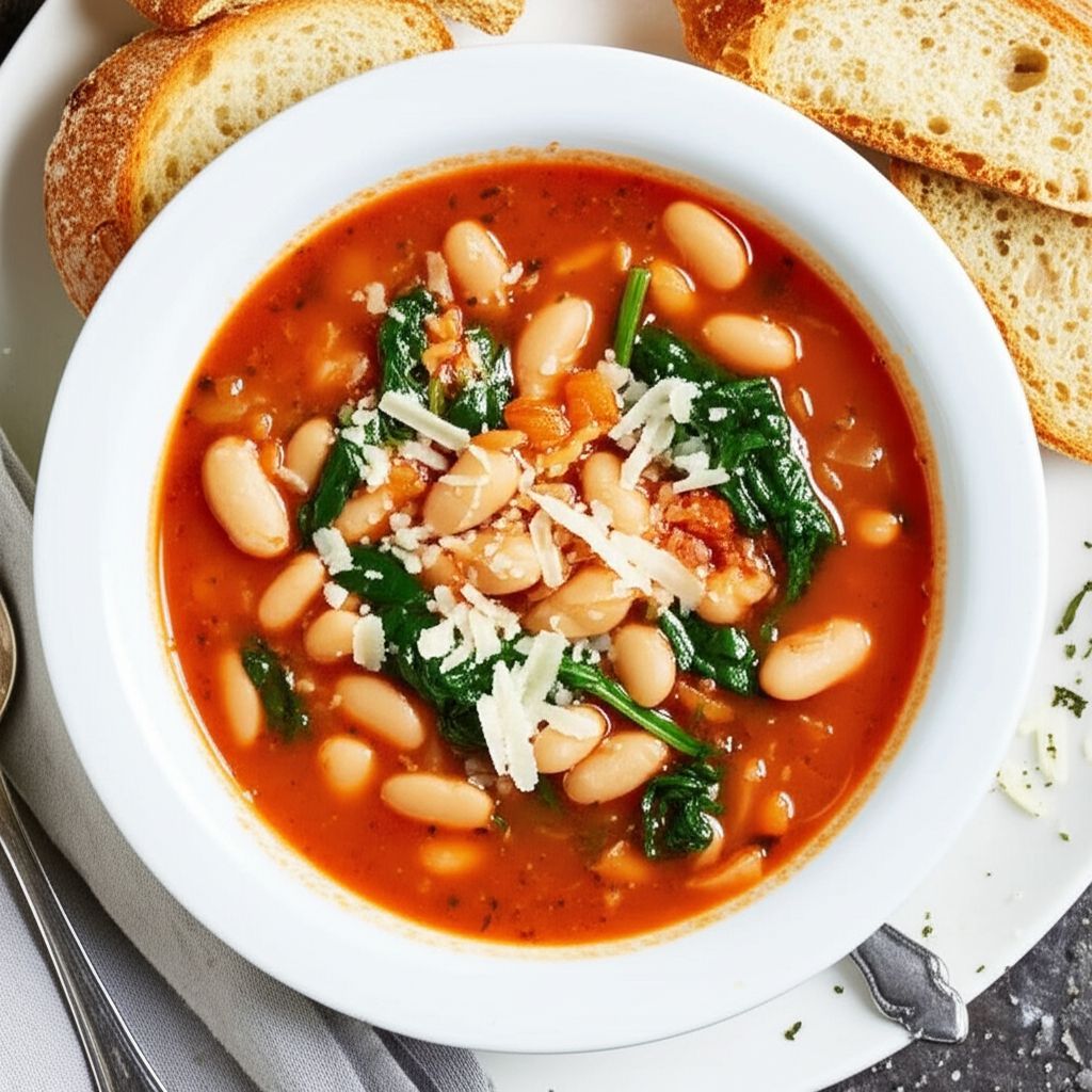 Quick Tomato and Bean Soup Provencal