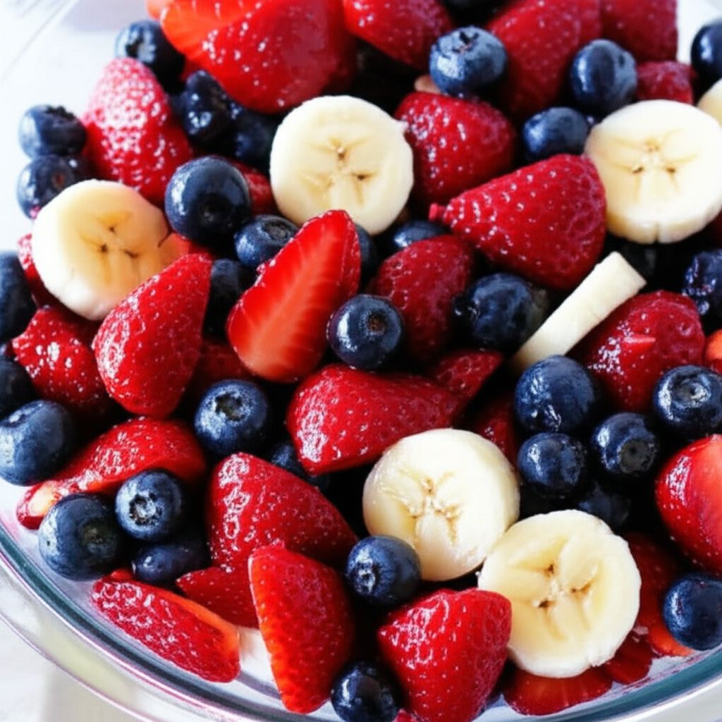 Red, White, and Blueberry Fruit Salad
