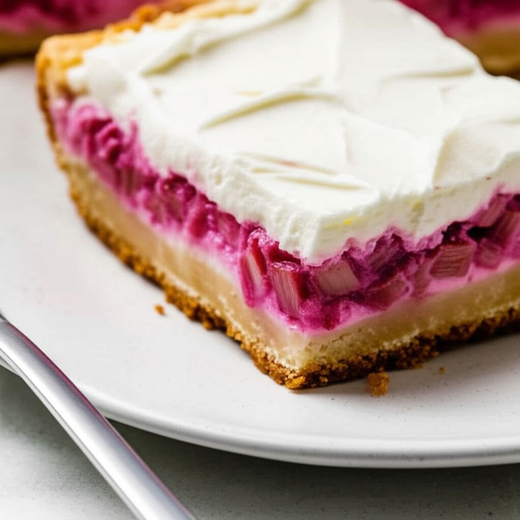 Rhubarb Cheesecake Dream Bars
