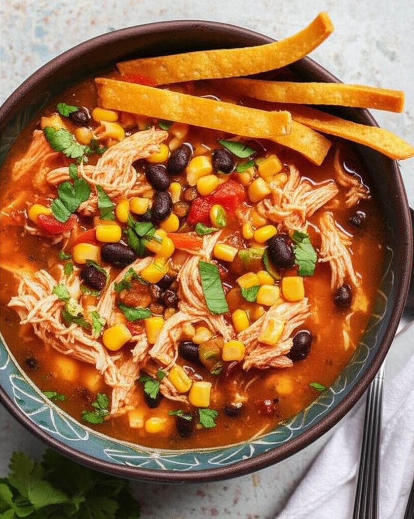 Rotisserie Chicken Tortilla Soup
