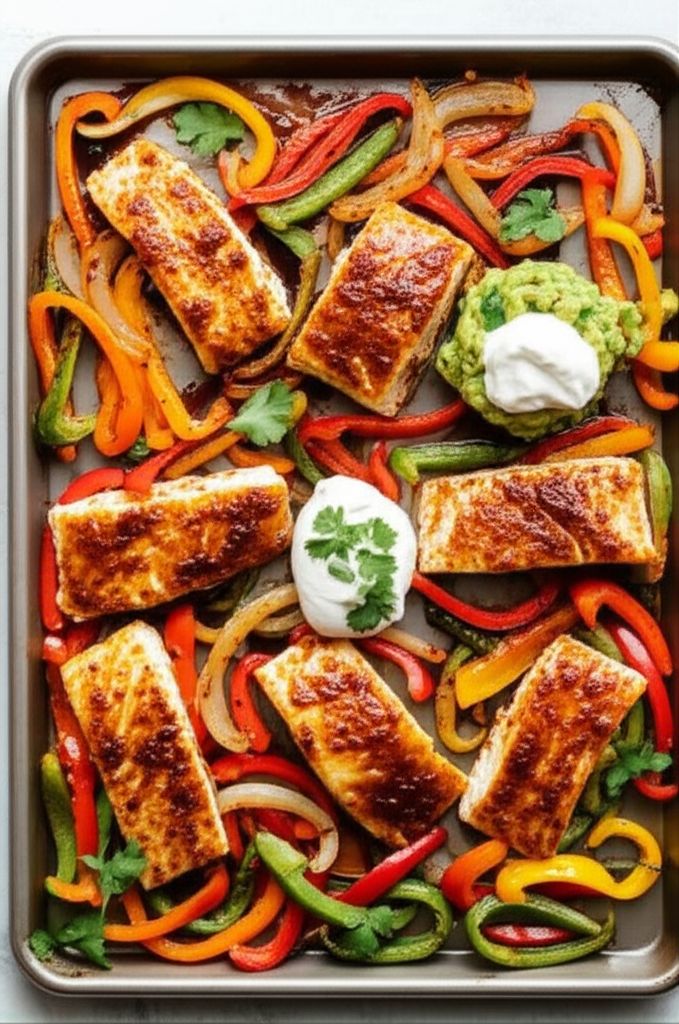 Sheet Pan Mahi Mahi Fajitas