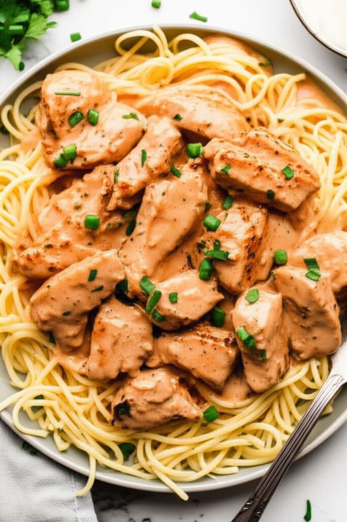 Spicy and Creamy Chicken Pasta