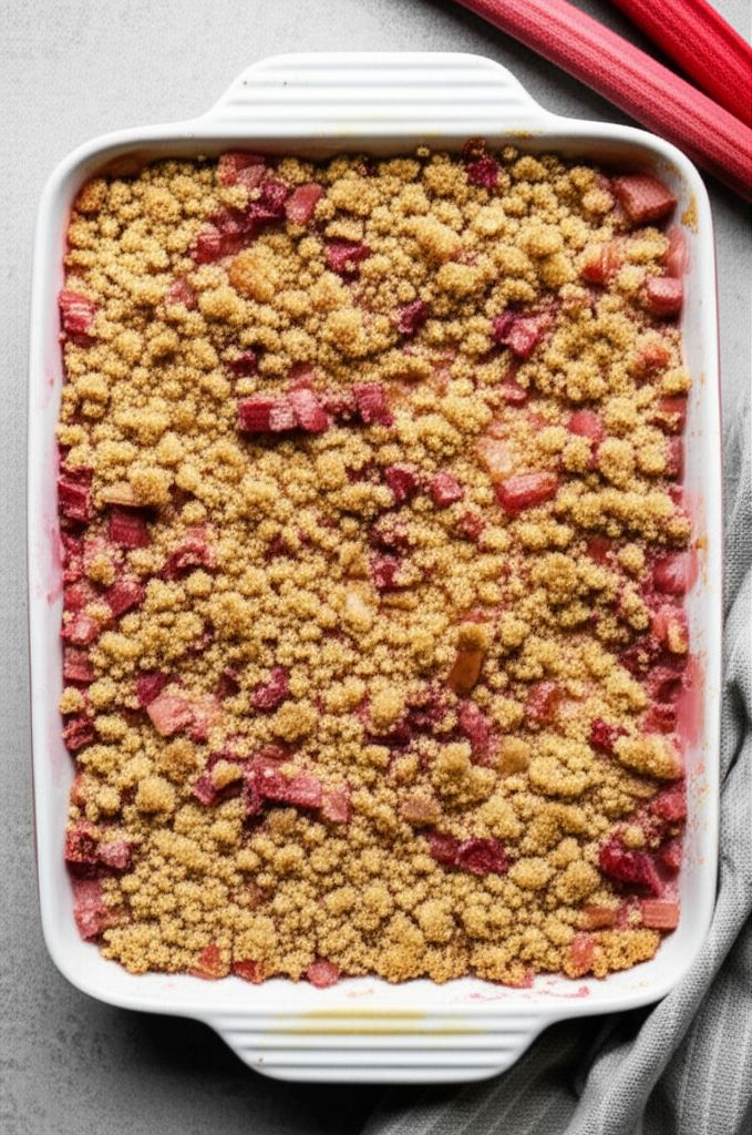 Sweet Rhubarb Crisp
