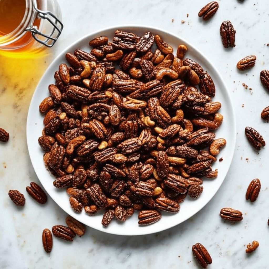 Sweet, Salty, Spicy Party Nuts