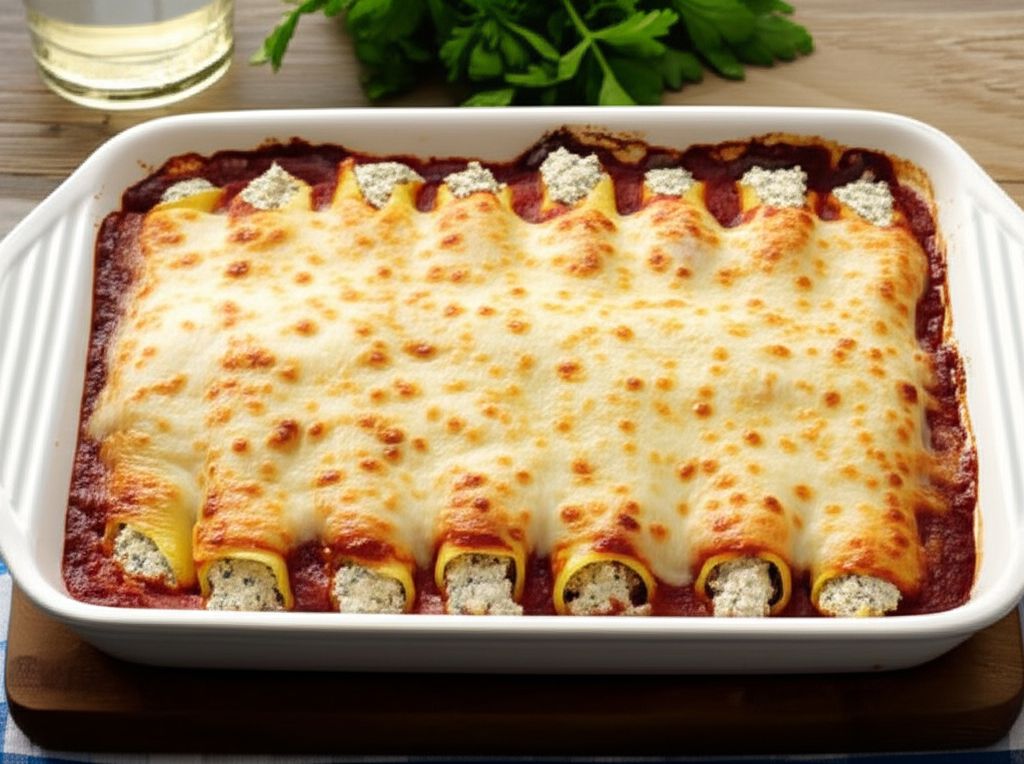 Three Cheese Manicotti II