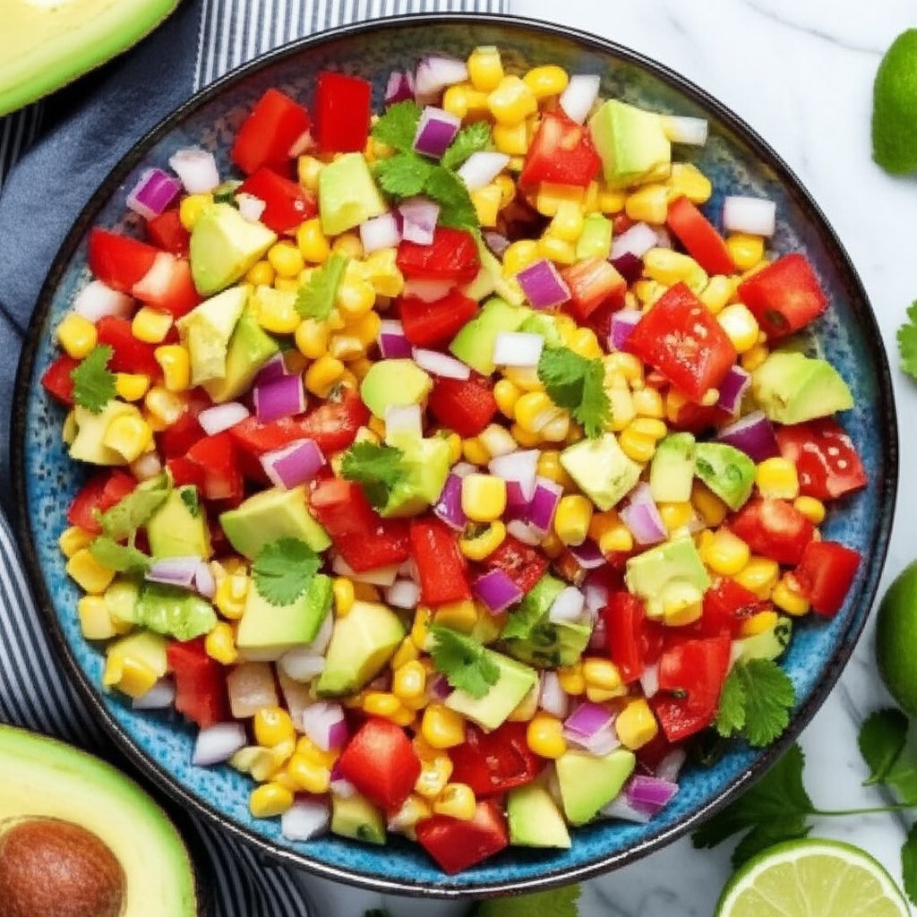 Tomato, Corn, and Avocado Salsa