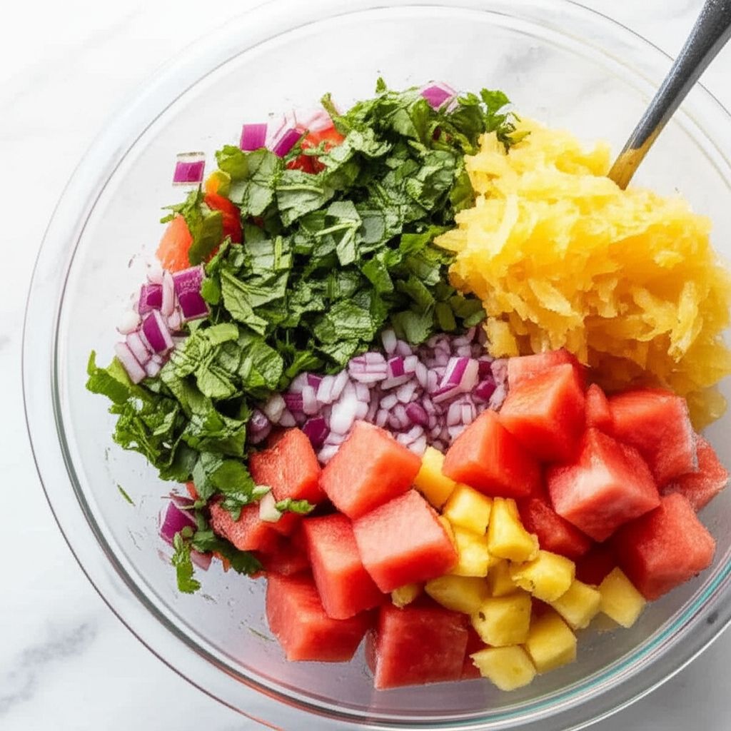 Watermelon and Pineapple Salsa