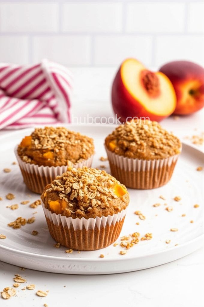 Whole Grain Carrot Peach Muffins