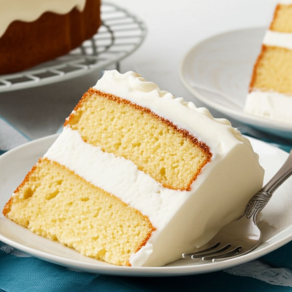Yellow Cake Made from Scratch