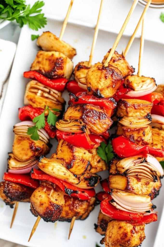 Yummy Honey Chicken Kabobs