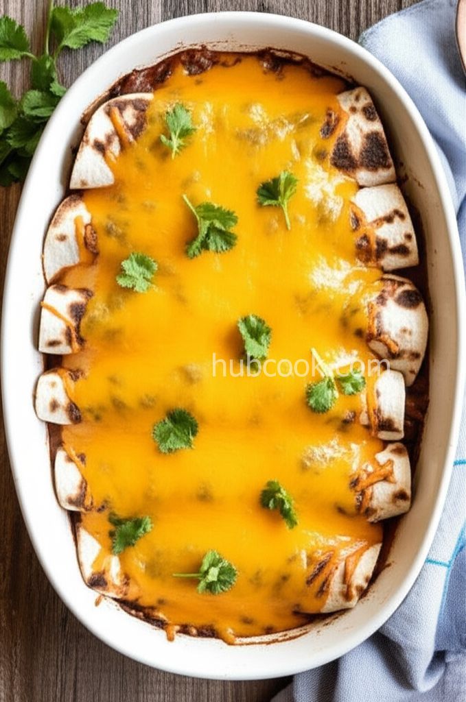 Black Bean and Butternut Squash Enchilada Casserole