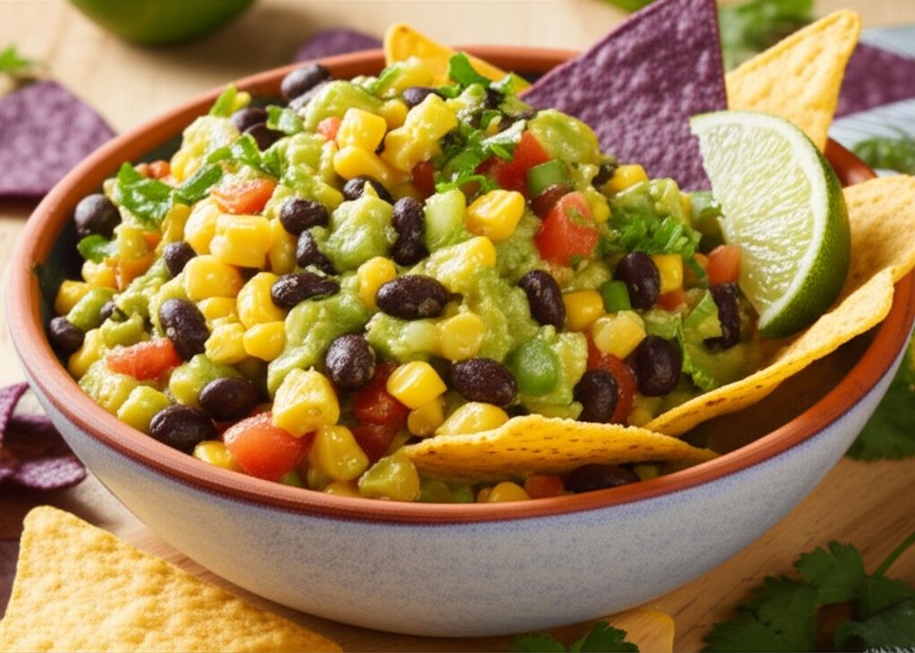 Black Bean and Corn Guacamole