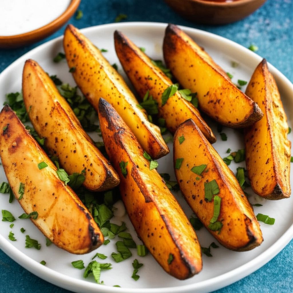 Crispy Grilled Potato Wedges