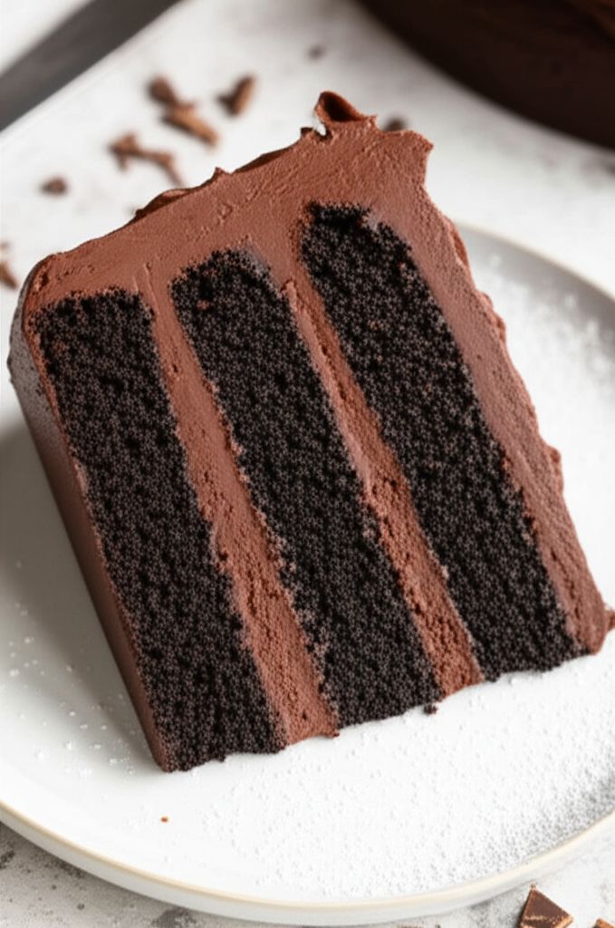 Dark German Chocolate Cake