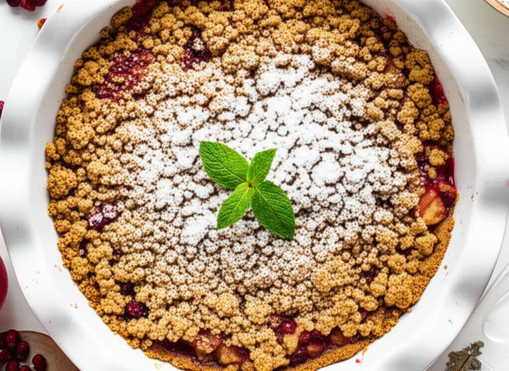 Easy Apple Berry Crumble Pie