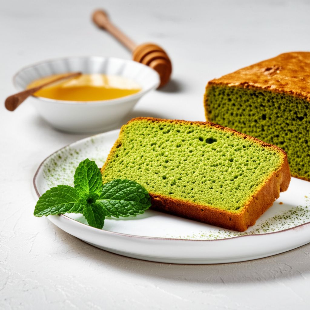 Green Tea Kasutera (Green Tea Bread)