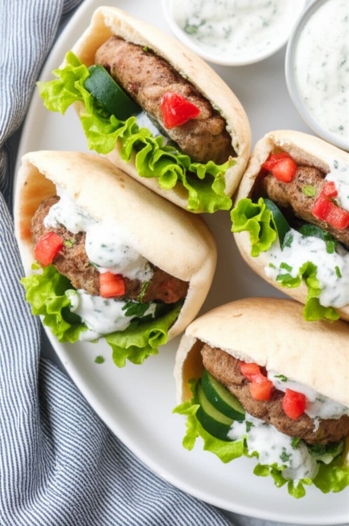 Grilled Gyro Burgers