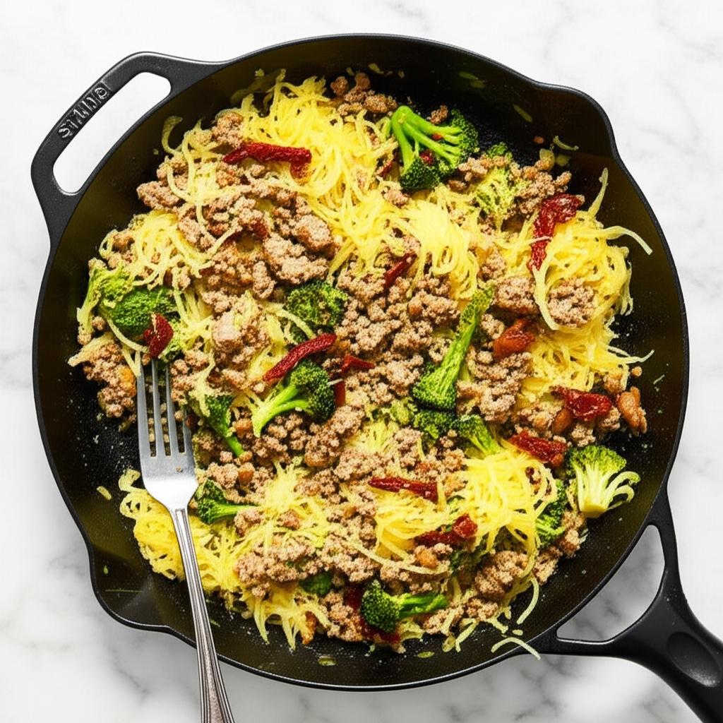 Italian Chicken Pesto with Spaghetti Squash