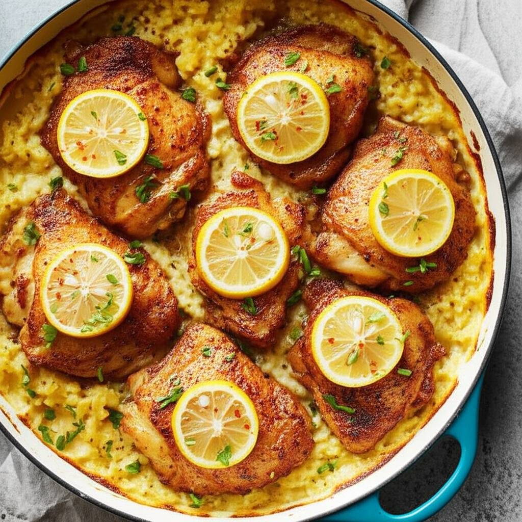 Lemon Chicken And Rice Casserole