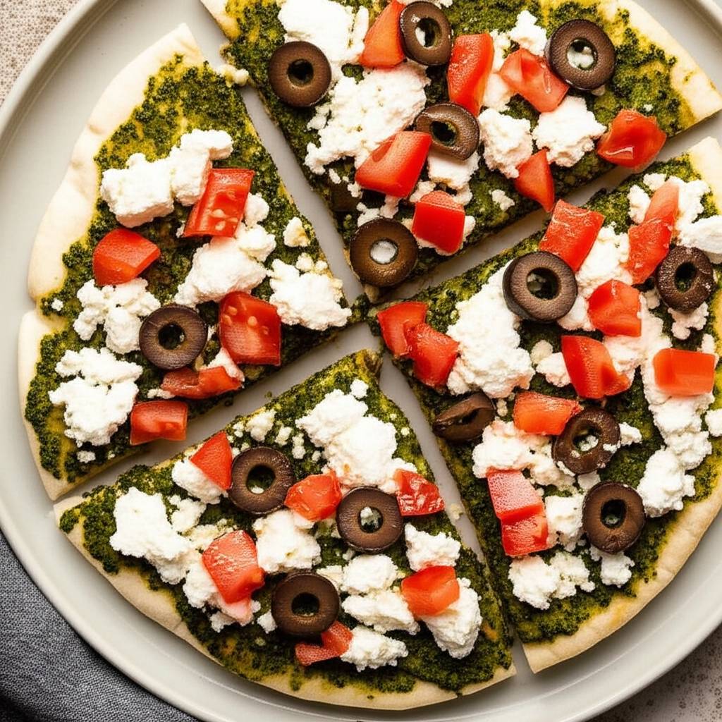Mediterranean Pesto Pizza