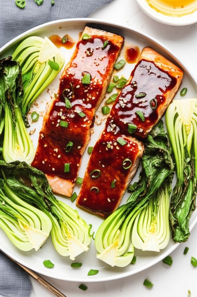 Miso-Glazed Salmon and Bok Choy