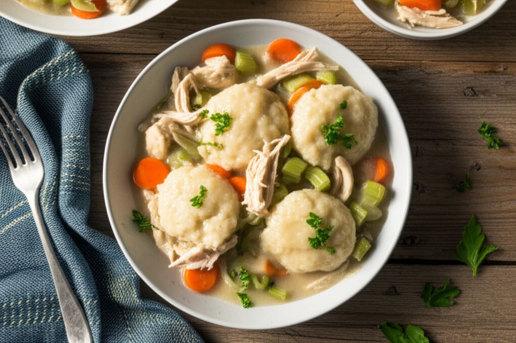 Old-Fashioned Chicken and Dumplings
