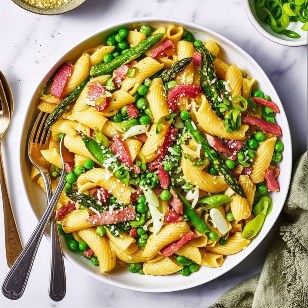 Pancetta Primavera Rigatoni