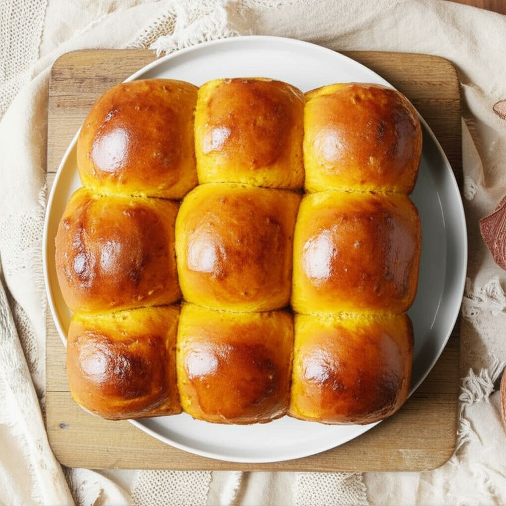 Pumpkin Dinner Rolls in the Bread Machine
