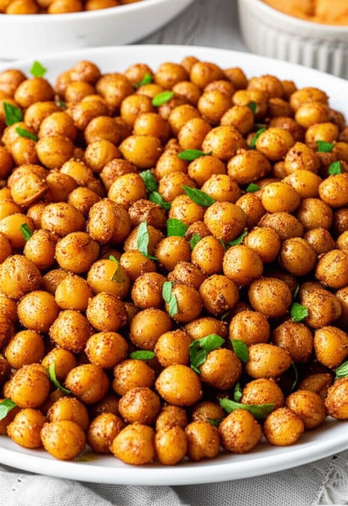 Spiced Air-Fried Chickpeas