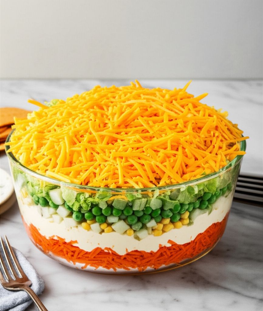 Spicy English Seven-Layer Salad