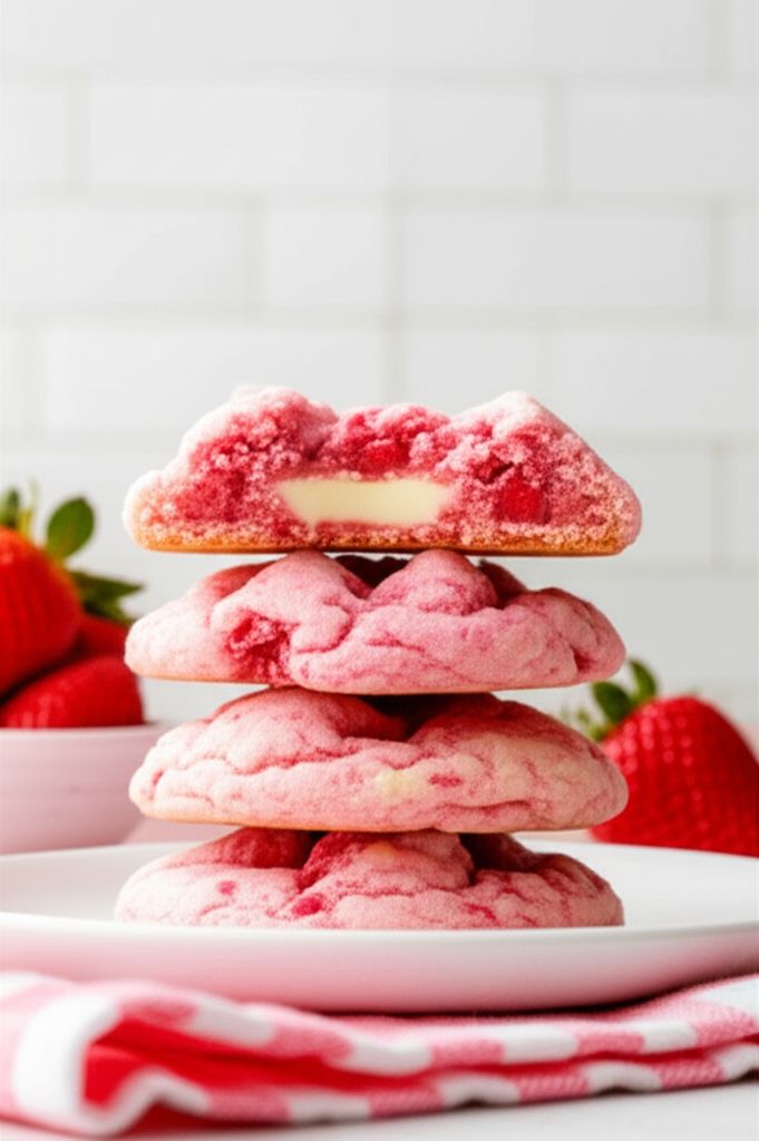Strawberry Cheesecake Cookies