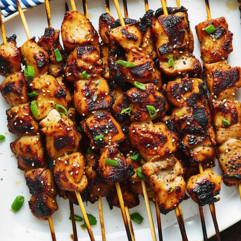 Tahini Chicken Skewers